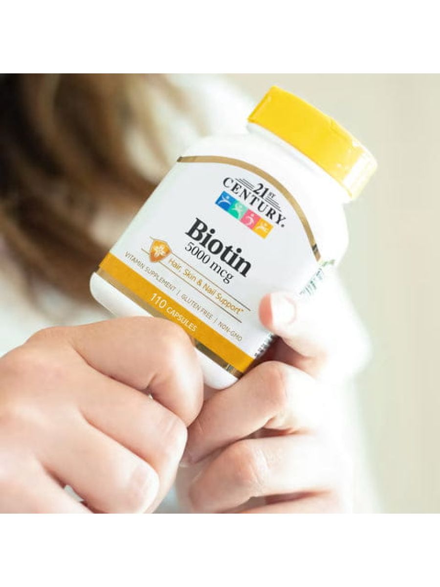 21st Century Biotin Hair + Skin Gluten free 5000 110 Caps