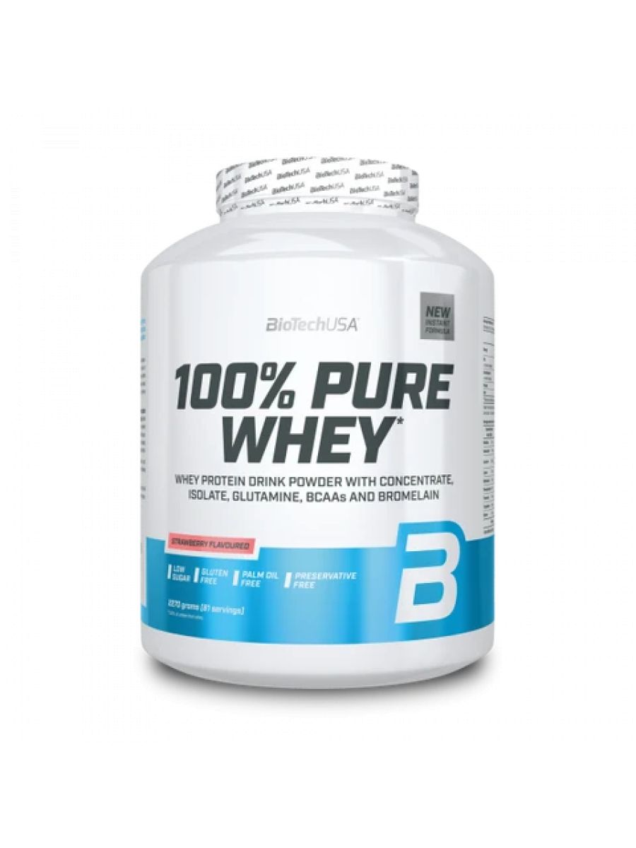 BioTechUSA Pure Whey Protein 2270 Gr - Çilek