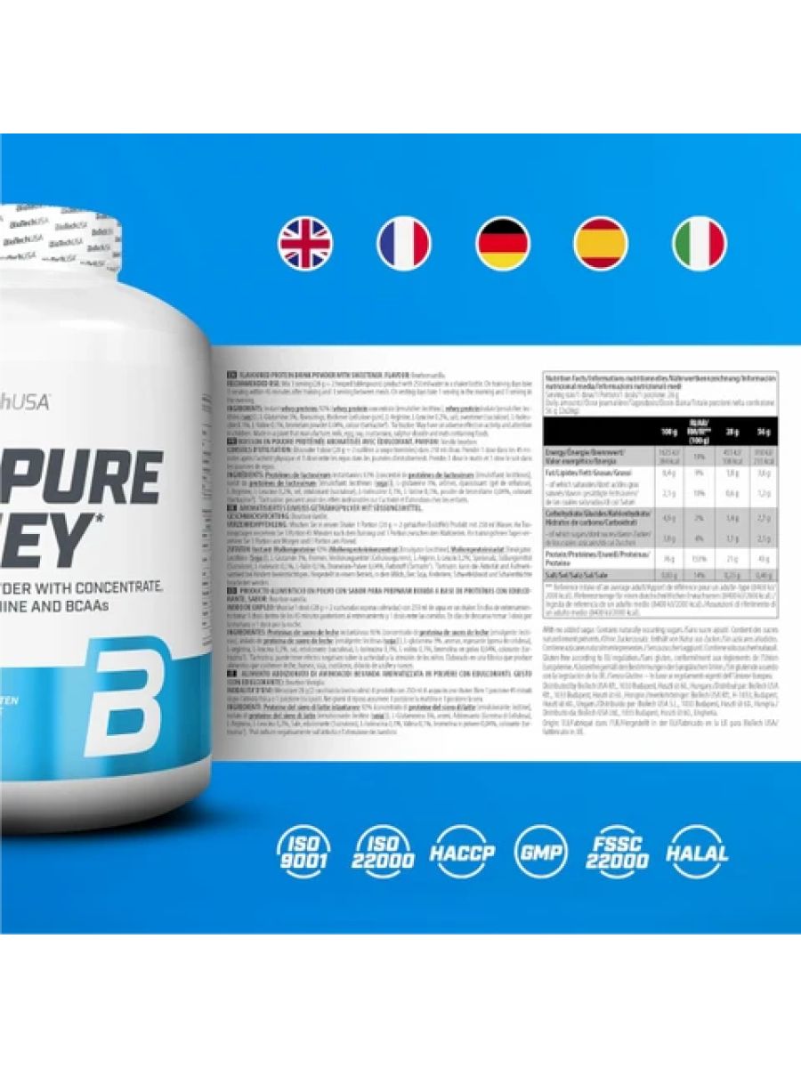 BioTechUSA Pure Whey Protein 2270 Gr - Çikolata