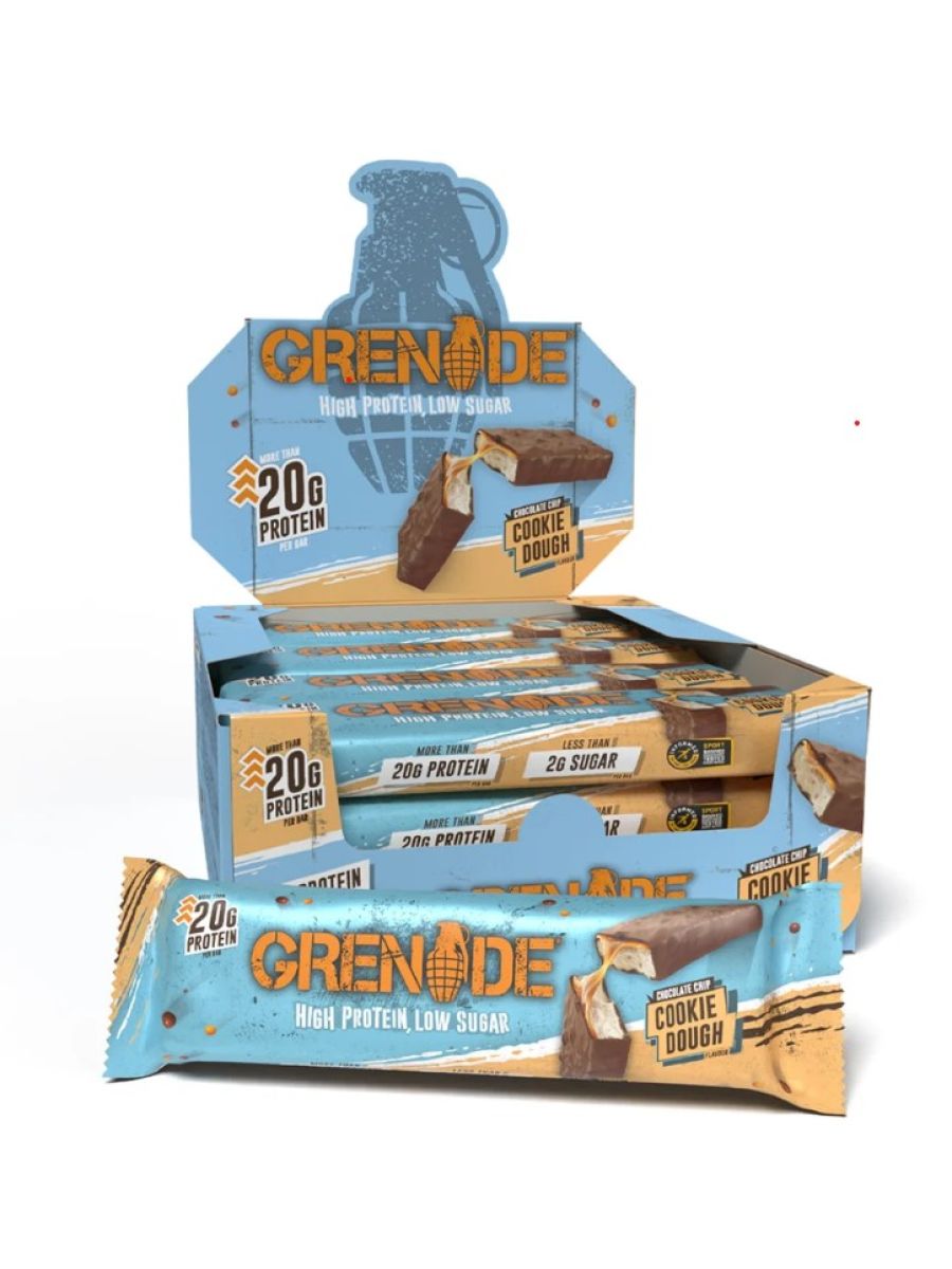 Grenade Chocolate Chip Cookie Dough Protein Bar