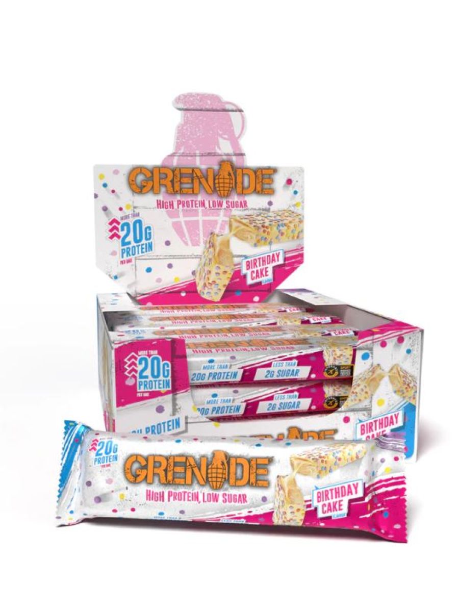 Grenade Birthday Cake Protein Bar