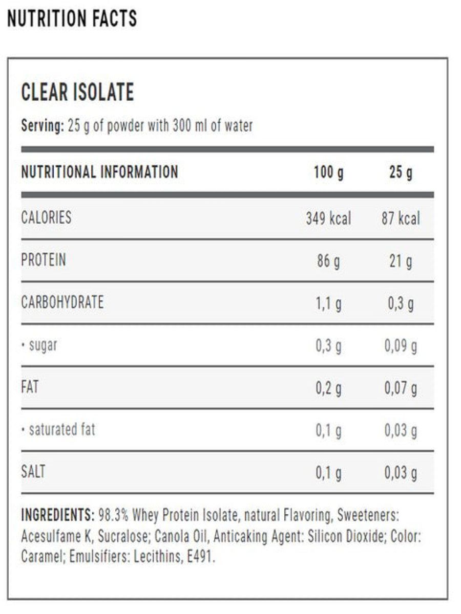 Weider Clear Isolate Protein 500 g
