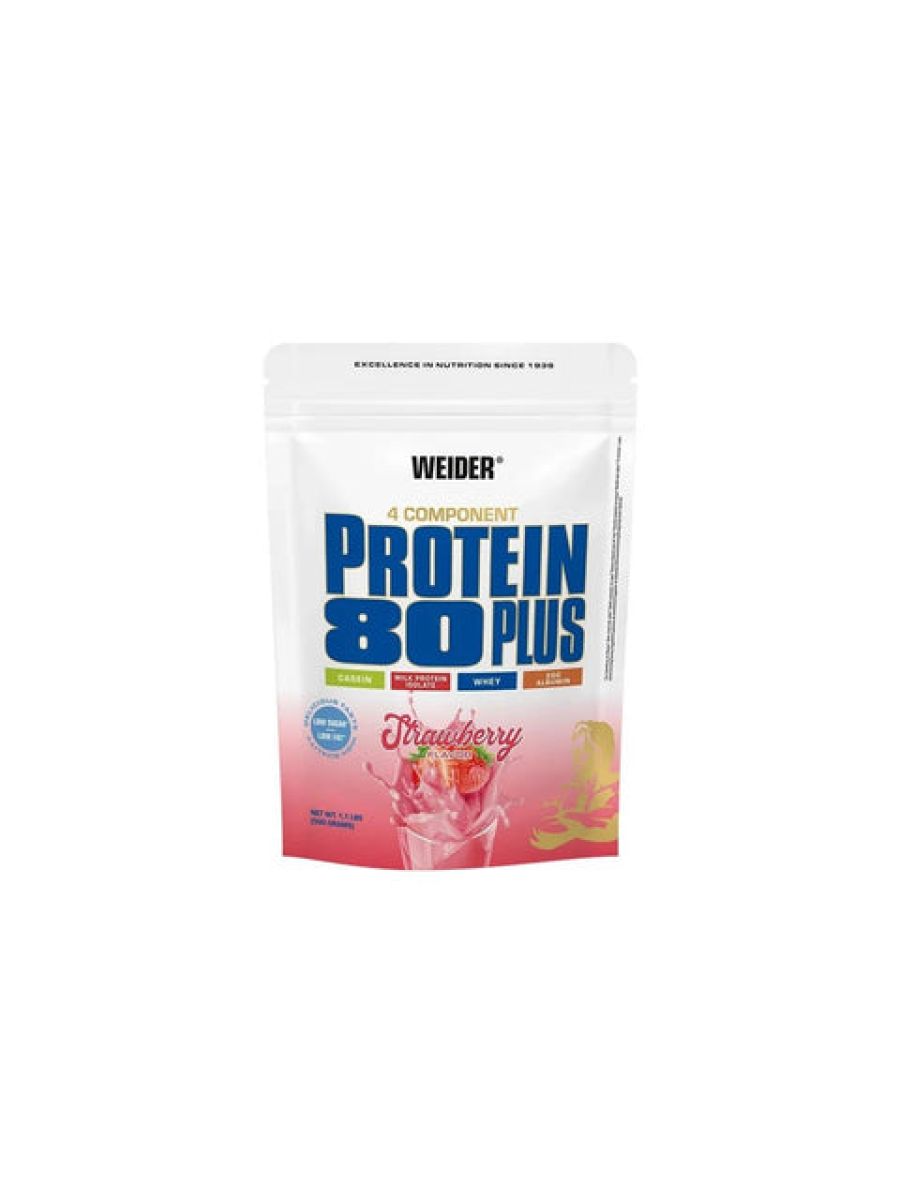 Weider 80 Plus Casein & Isolate & Whey & Egg Protein Tozu 500 gram - Strawberry