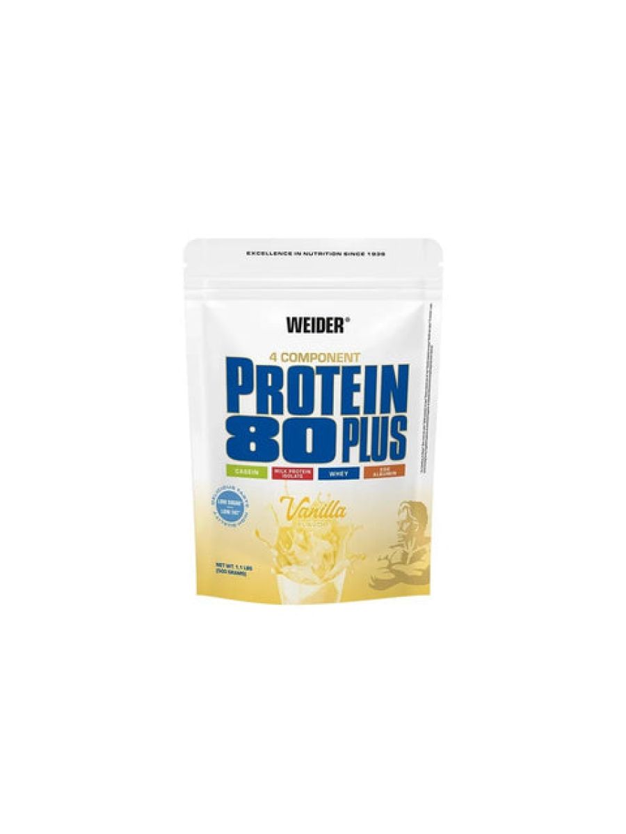 Weider 80 Plus Casein & Isolate & Whey & Egg Protein Tozu 500 gram - Vanilla
