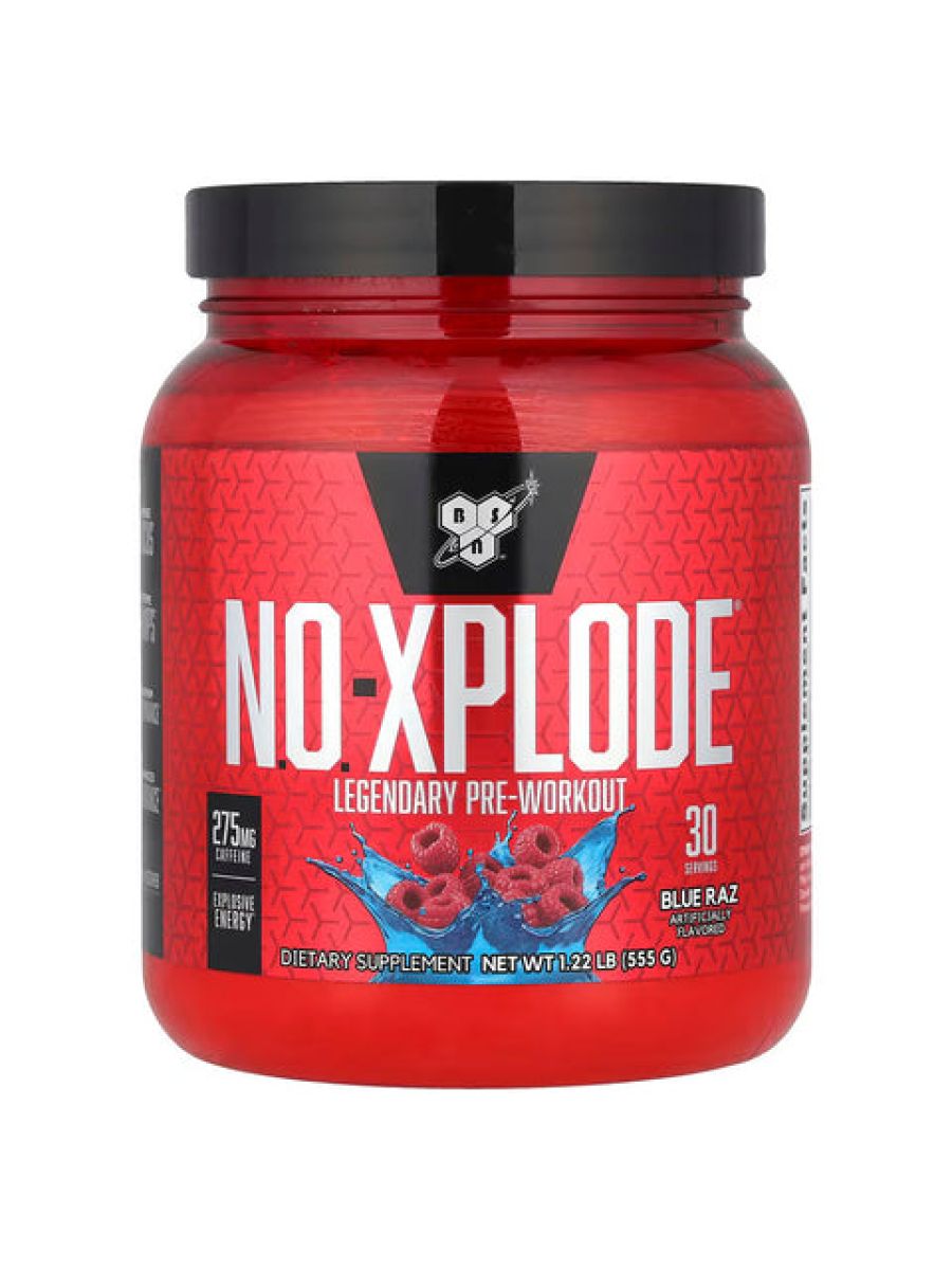 BSN N.O.-XPLODE Legendary Preworkout Blue Raz 555 g
