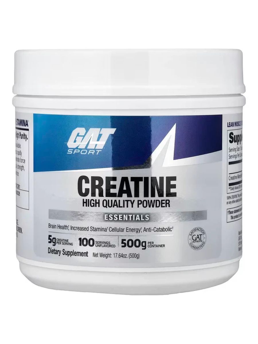 GAT Sport Essentials Creatine Powder Unflavored 500 g ürün görseli - FC PROTEİN MARKET