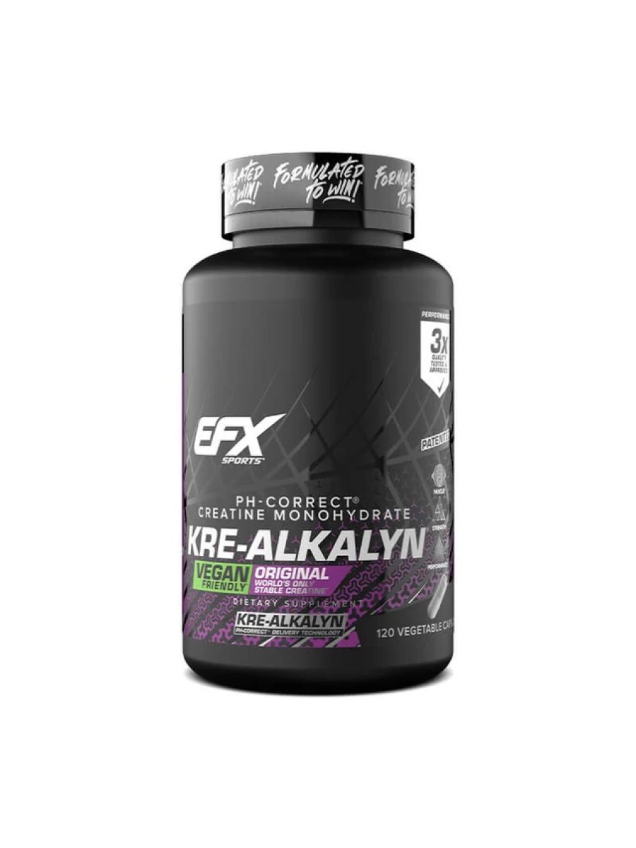 EFX Sports Kre-Alkalyn Creatine Hardcore 120 Capsules ürün görseli - FC PROTEİN MARKET