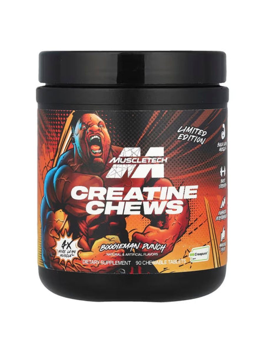 MuscleTech Limited Edition Creatine Chews Boogieman Punch 90 Chewable Tablets ürün görseli - FC PROTEİN MARKET