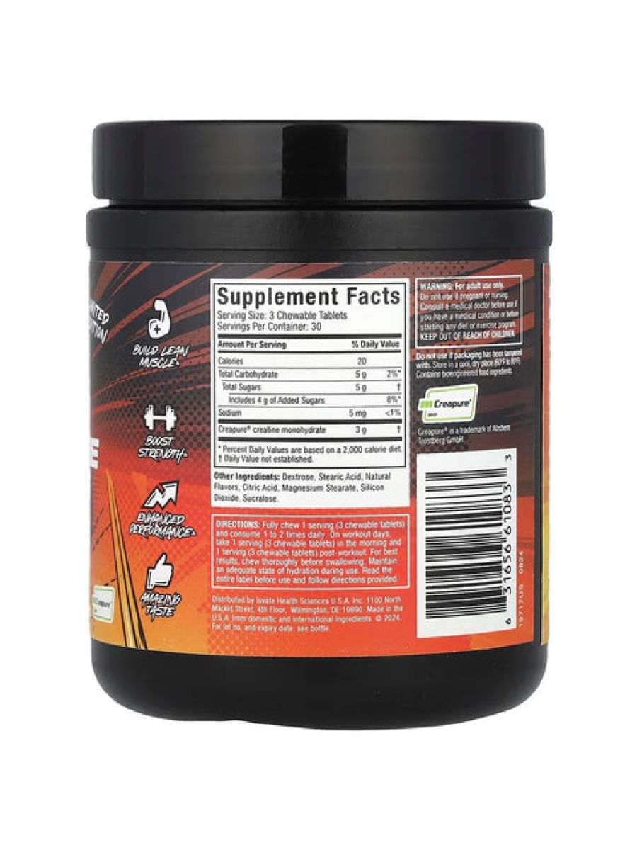 MuscleTech Limited Edition Creatine Chews Boogieman Punch 90 Chewable Tablets alternatif görsel - FC PROTEİN MARKET