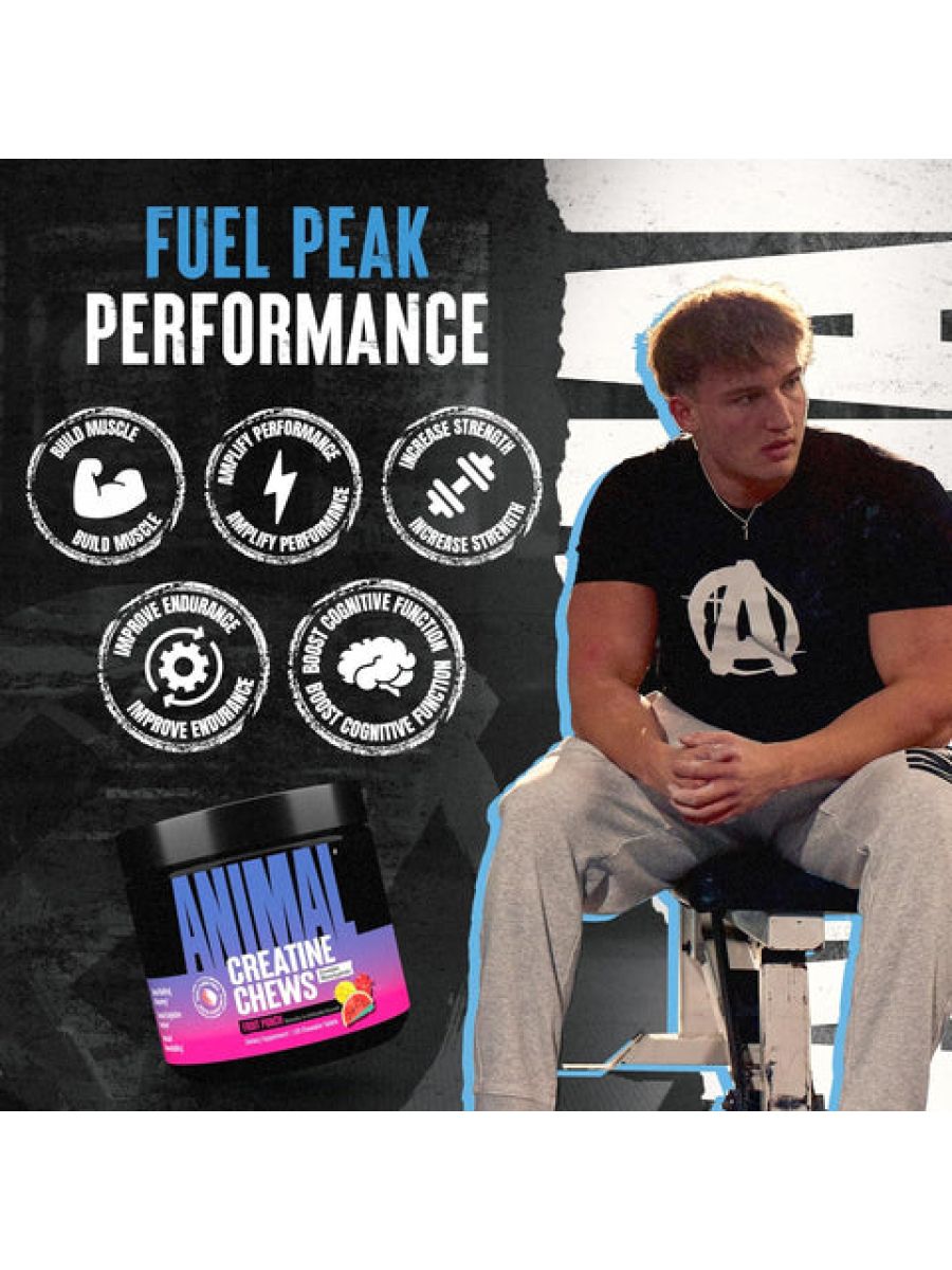Animal Creatine Chews Tablets - 120 Count ürün görseli - FC PROTEİN MARKET
