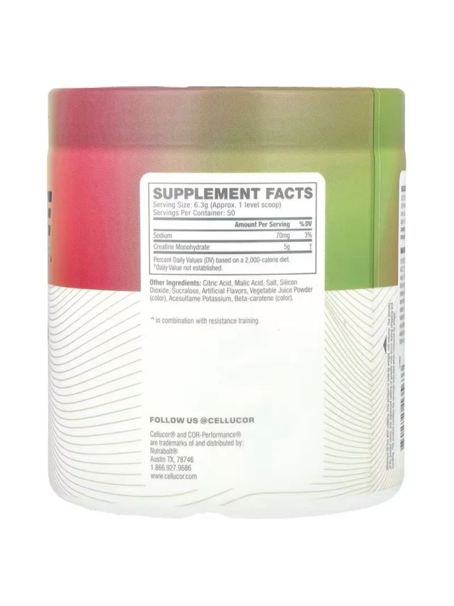 C4 / Cellucor COR-Performance Creatine Monohydrate Watermelon 315 g ürün görseli - FC PROTEİN MARKET