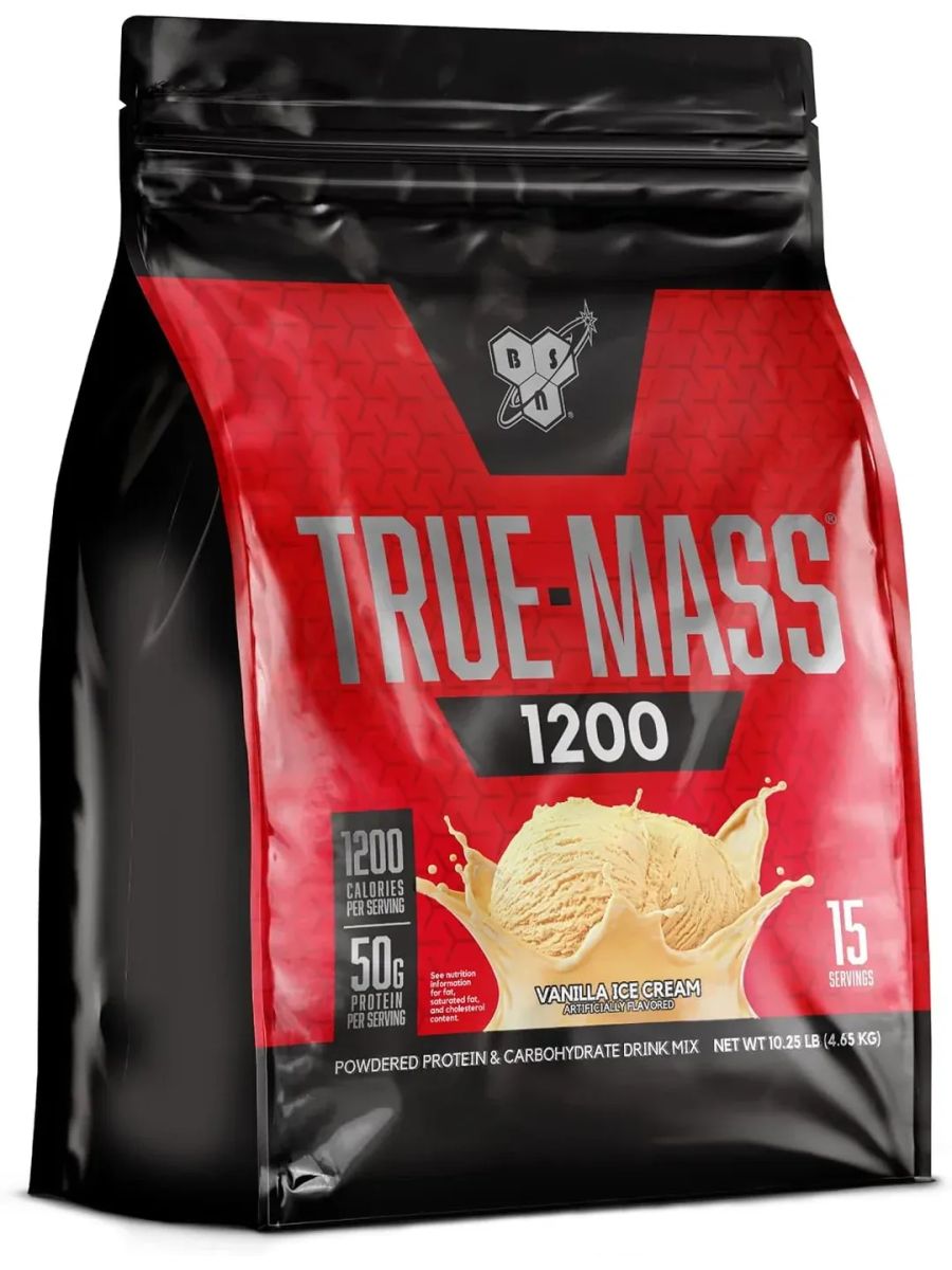 BSN True Mass Weight Gainer Muscle Mass Gainer with Whey and Casein Protein for Post Workout 4,65 Kg ürün görseli - FC PROTEİN MARKET