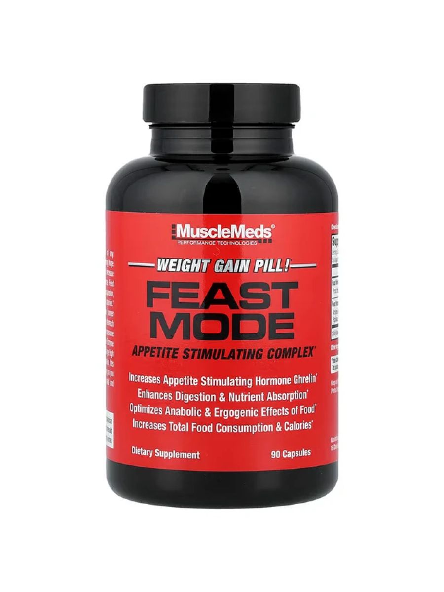 MuscleMeds Feast Mode Appetite Stimulating Weight Gain Boost Complex 90 Capsules ürün görseli - FC PROTEİN MARKET