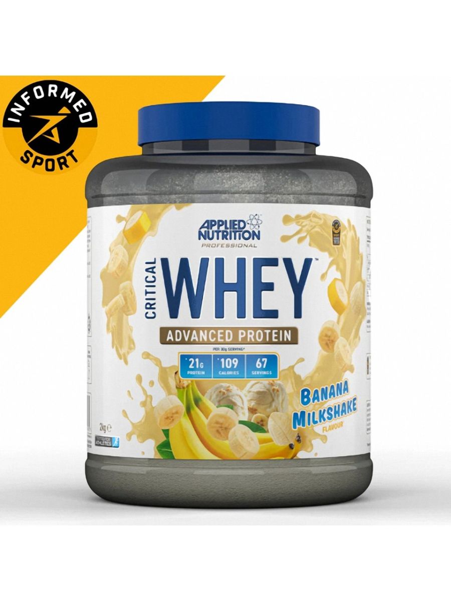 Applied Nutrition Critical Whey Protein 2000 gr Muz Aromalı ürün görseli - FC PROTEİN MARKET