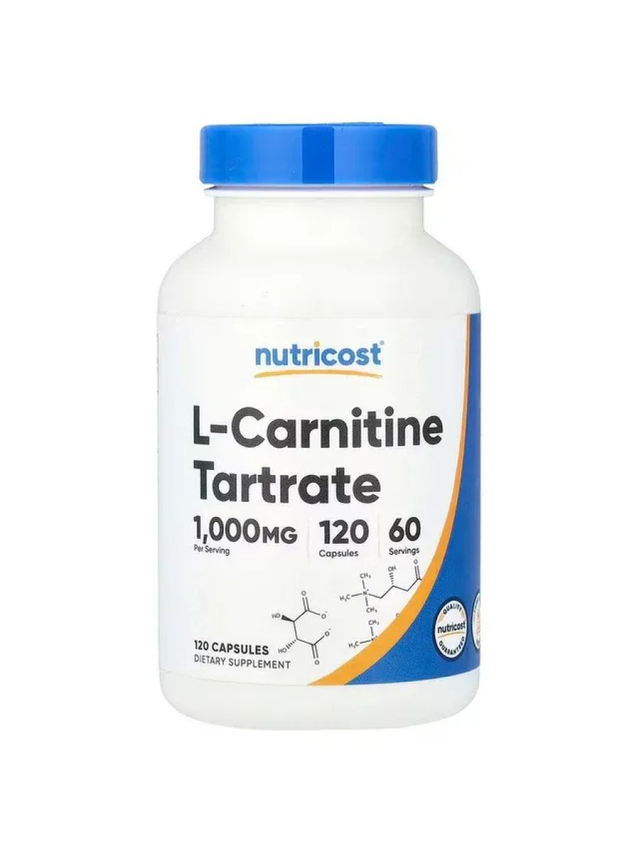 Nutricost Acetyl L-Carnitine Tartrate Brain & Cognitive 120 Caps ürün görseli - FC PROTEİN MARKET