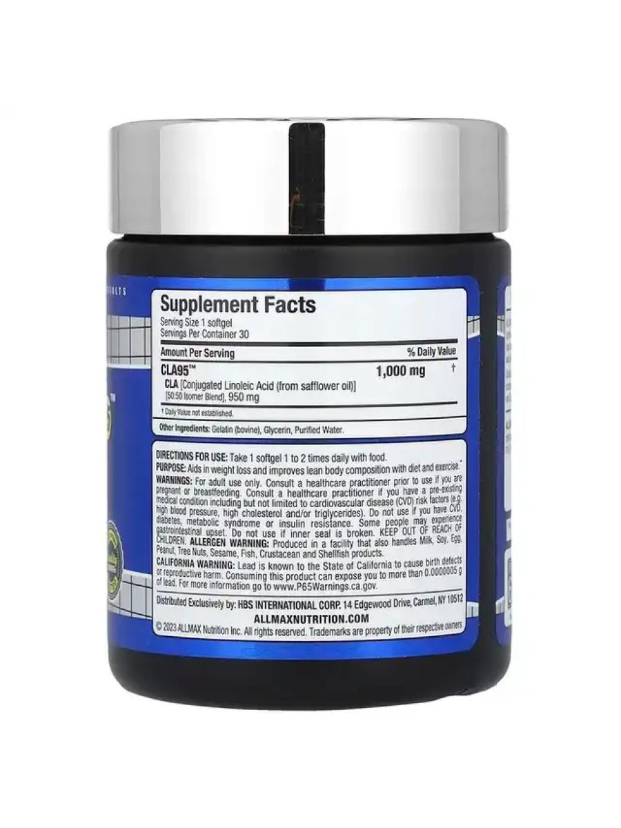 ALLMAX Essentials CLA 95 30 Softgels ürün görseli - FC PROTEİN MARKET