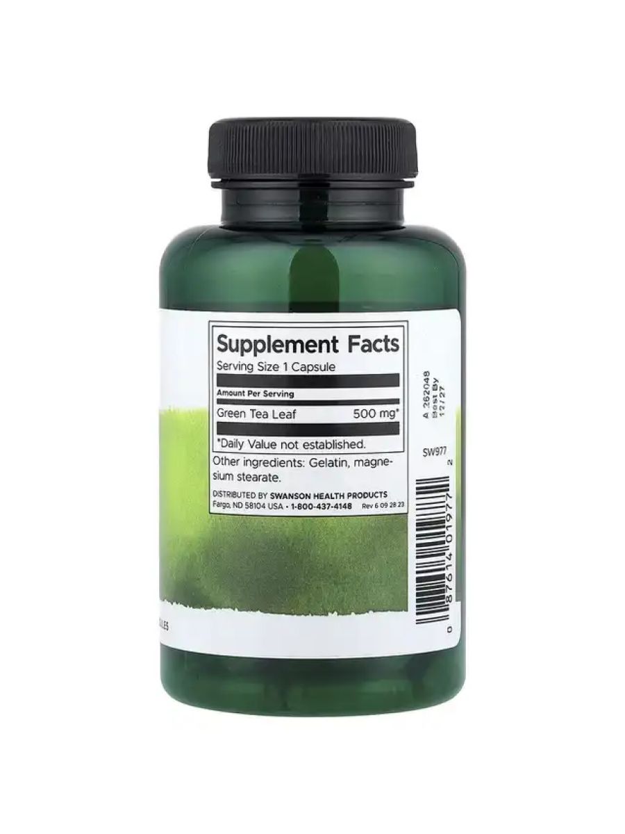Swanson Green Tea Antioxidant Support 500 mg 100 Caps alternatif görsel - FC PROTEİN MARKET