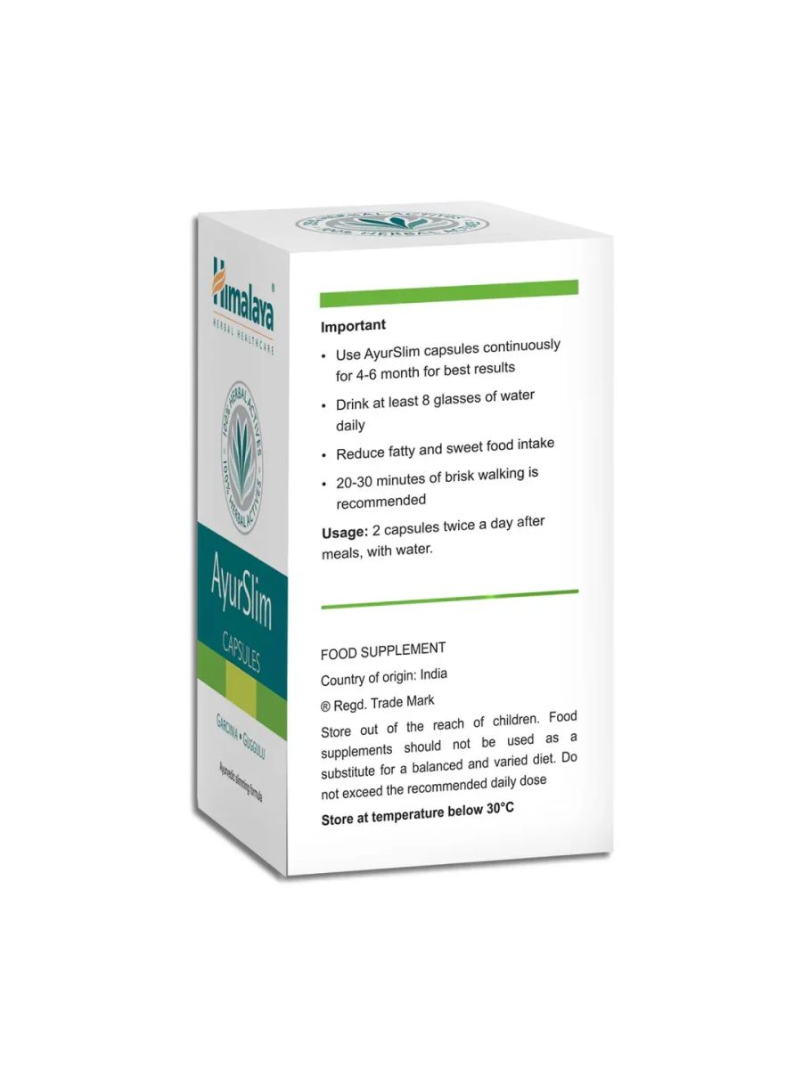Himalaya AyurSlim Weight Loss Detox Burner metabolism Support 60 Caps ürün görseli - FC PROTEİN MARKET