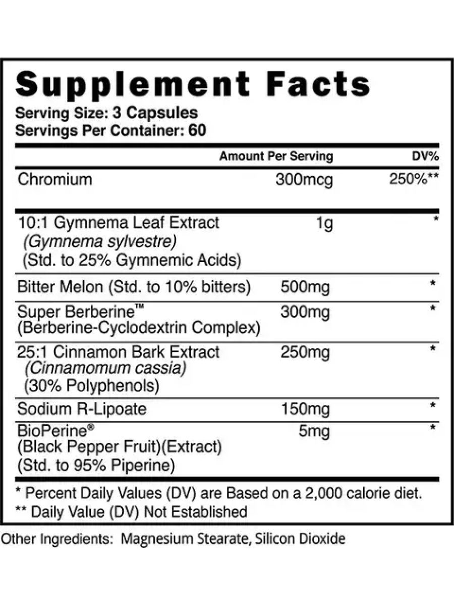 BlackStone Labs Glycolog 10:1 Gymnema Leaf , Super Berberine , Bitter melon Blood Sugar 180 Caps ürün görseli - FC PROTEİN MARKET