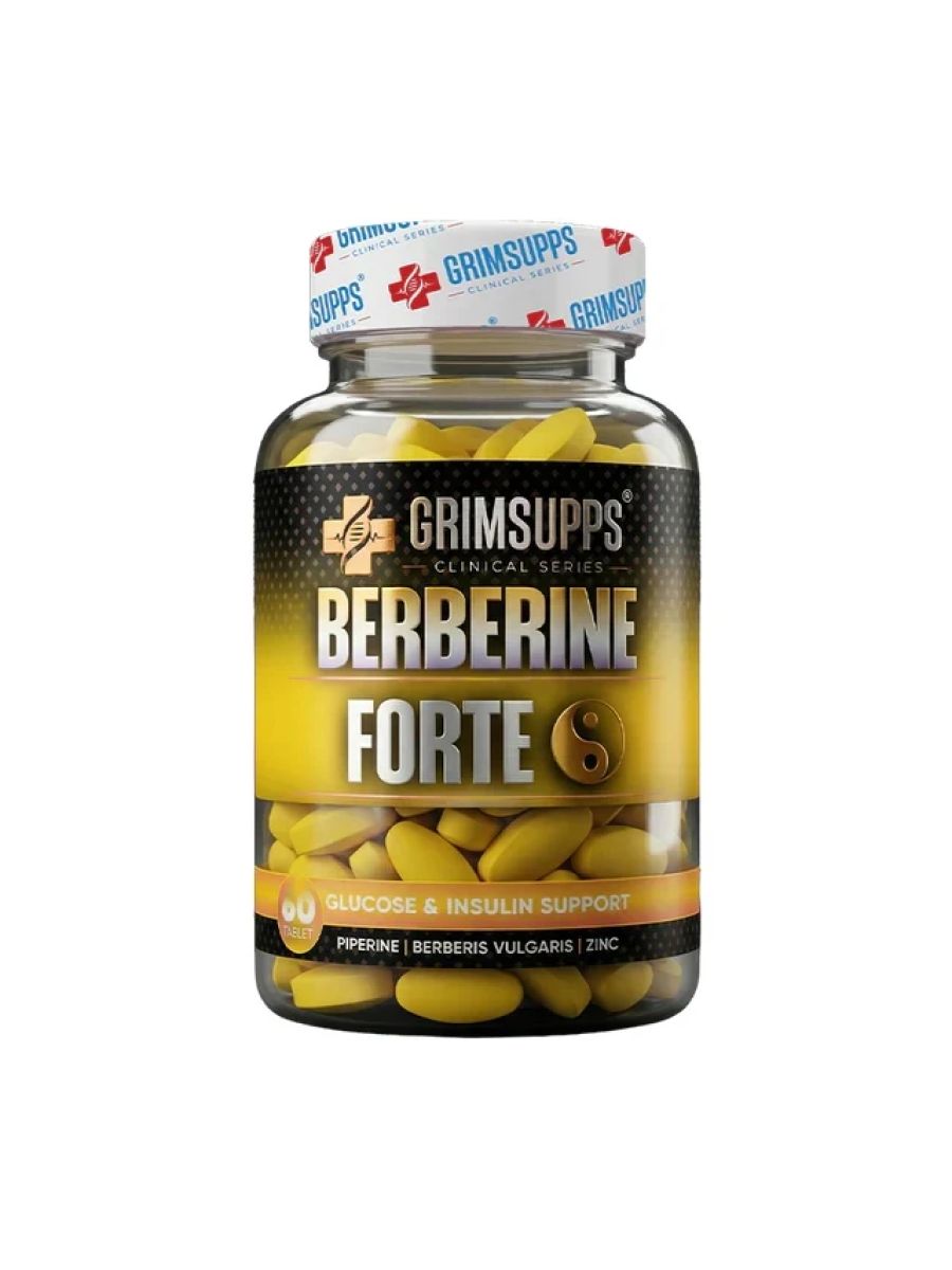 GRIMSUPPS BERBERINE FORTE BERBERIS VULGARIS ALPHA LIPOC ACID & ZINC & INULIN PHOSPHATIDYLCHOLINE 60 TABLETS ürün görseli - FC PROTEİN MARKET
