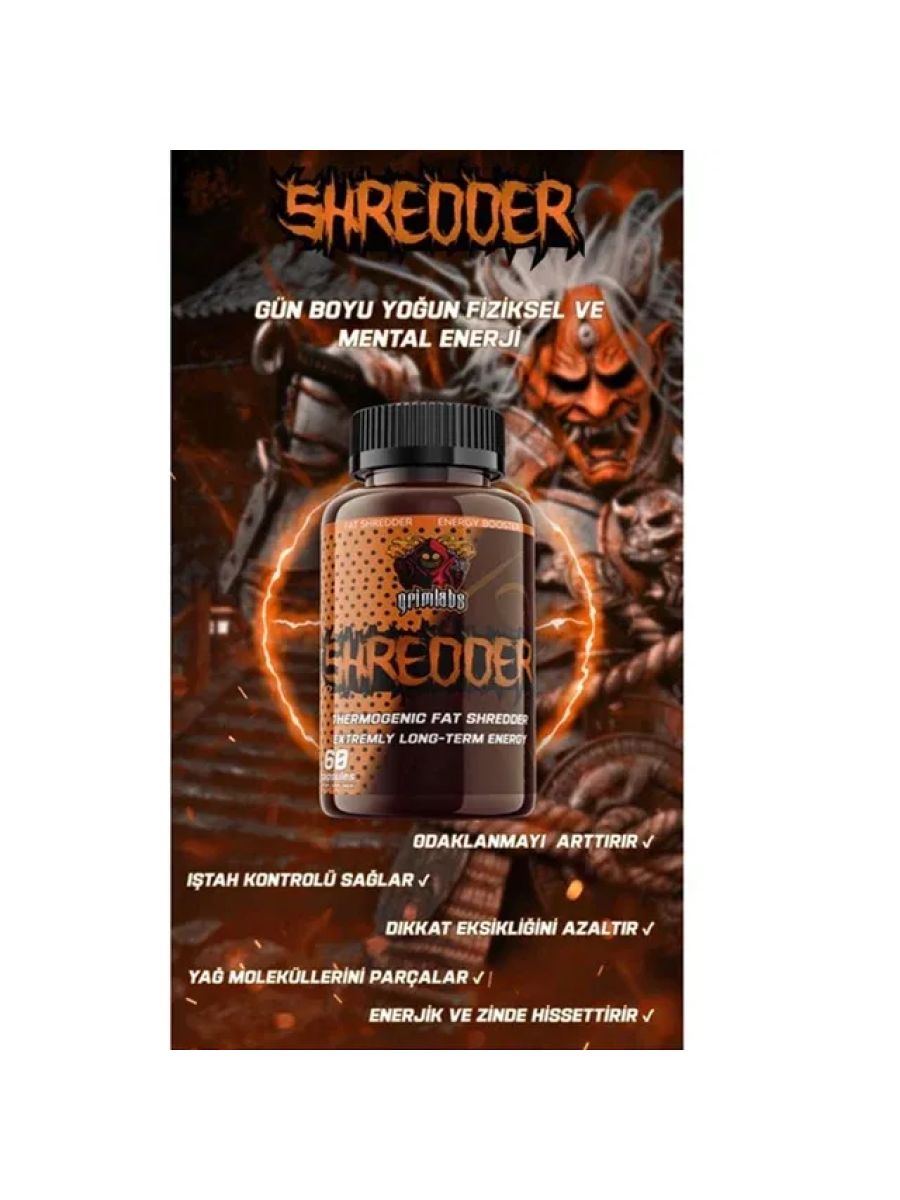 Grimlabs Shredder 60 Kapsül ürün görseli - FC PROTEİN MARKET