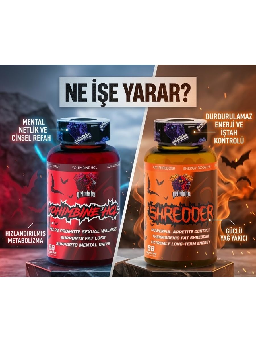 Grimlabs Shredder Fat Burner + Grimlabs Yohimbine Termojenik alternatif görsel - FC PROTEİN MARKET