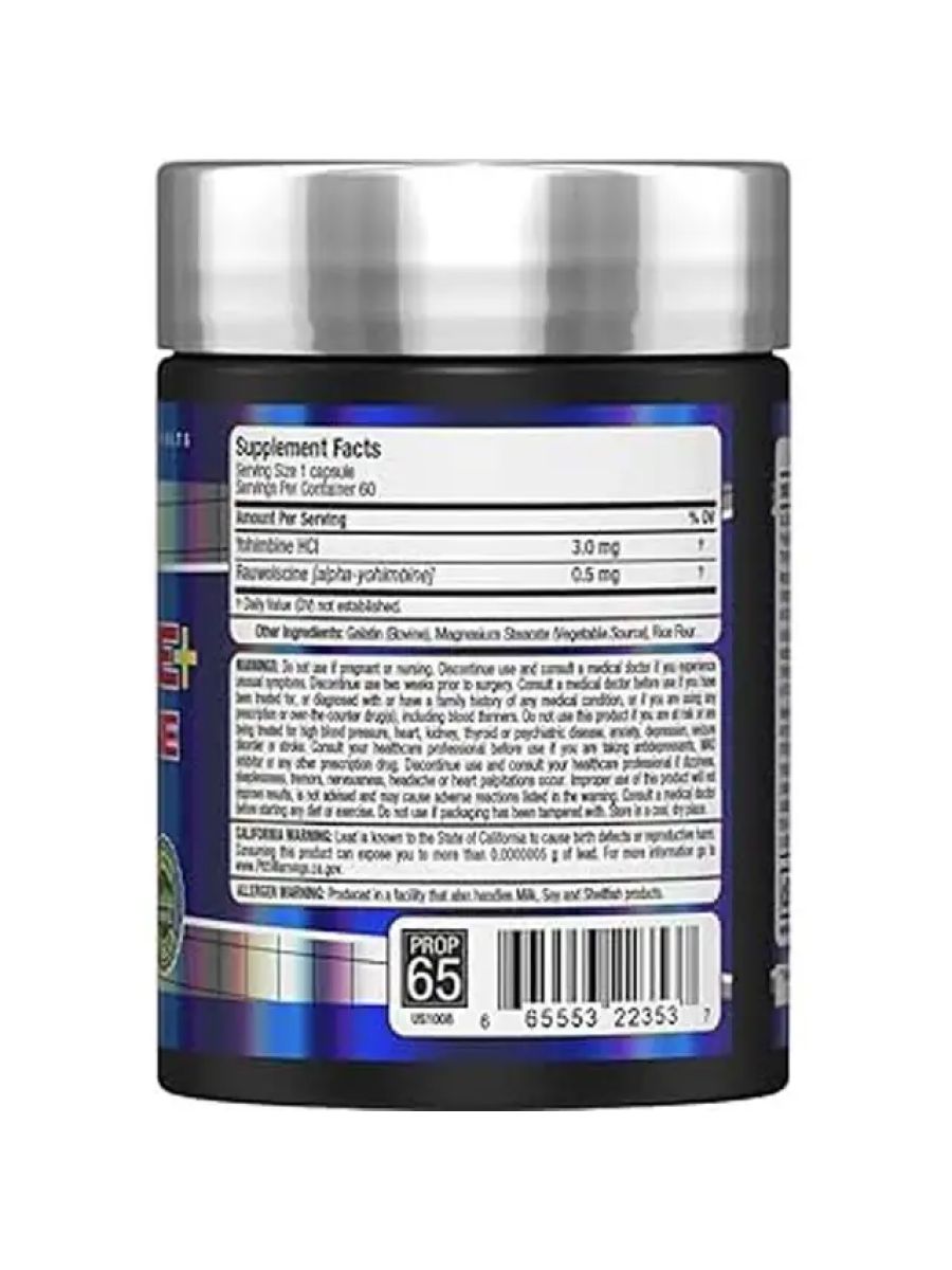 Allmax Yohimbine Rauwolscine 60 Capsules alternatif görsel - FC PROTEİN MARKET
