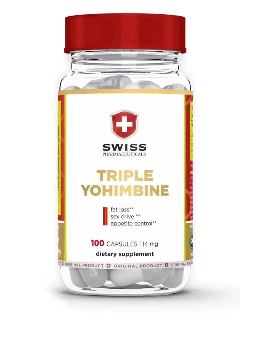 Swiss Triple Yohimbine Fat loss Appetite Control 100 Caps ürün görseli - FC PROTEİN MARKET