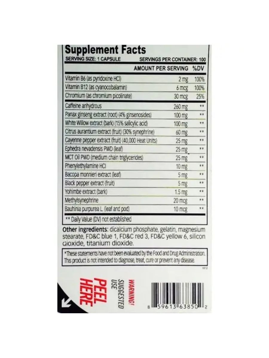 Cloma Pharma Methyldrene Elite stack Fat Burner 100 caps alternatif görsel - FC PROTEİN MARKET
