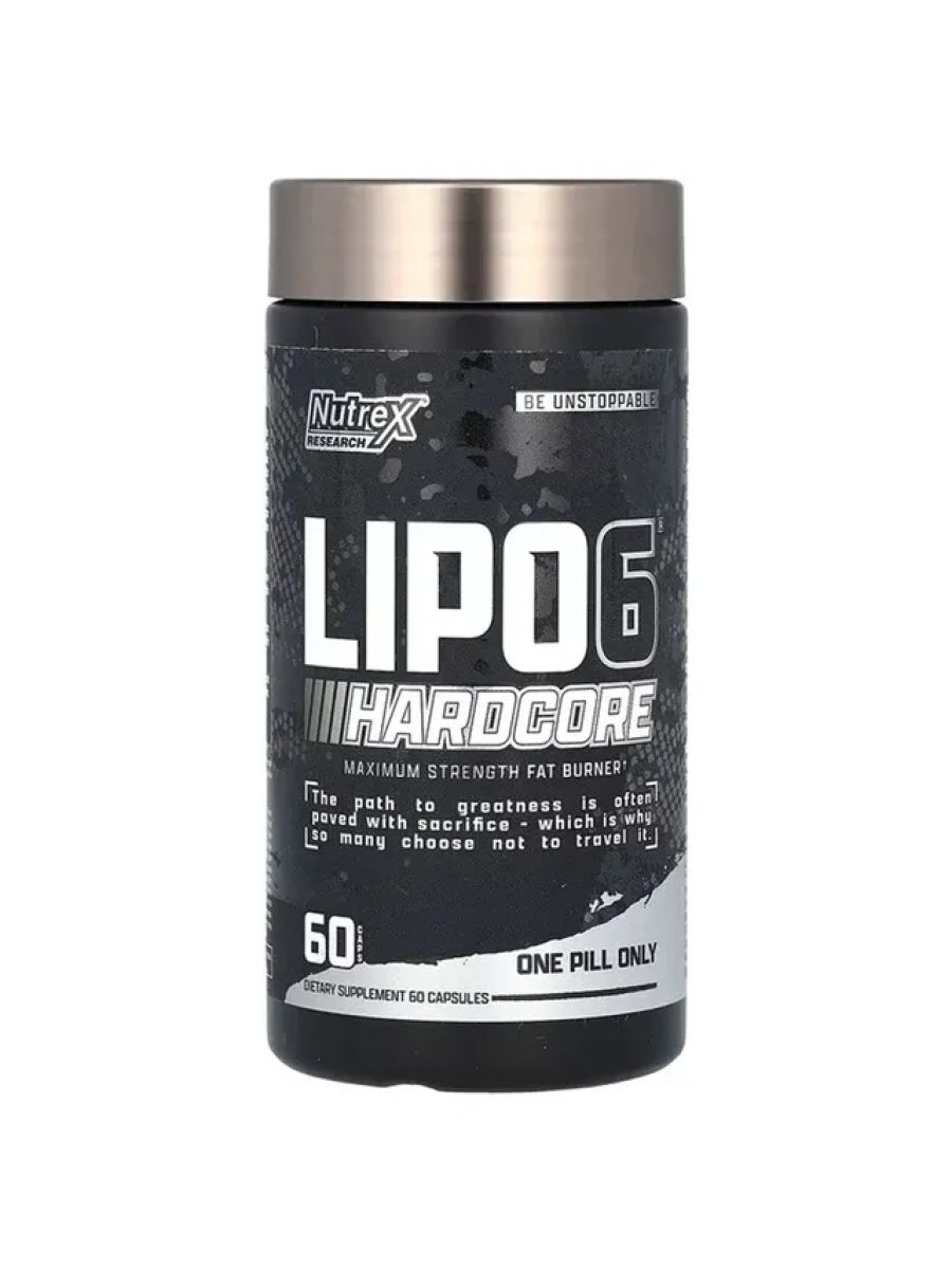 Nutrex Lipo 6 HardCore Maximum Fat Burner 60 Capsül ürün görseli - FC PROTEİN MARKET
