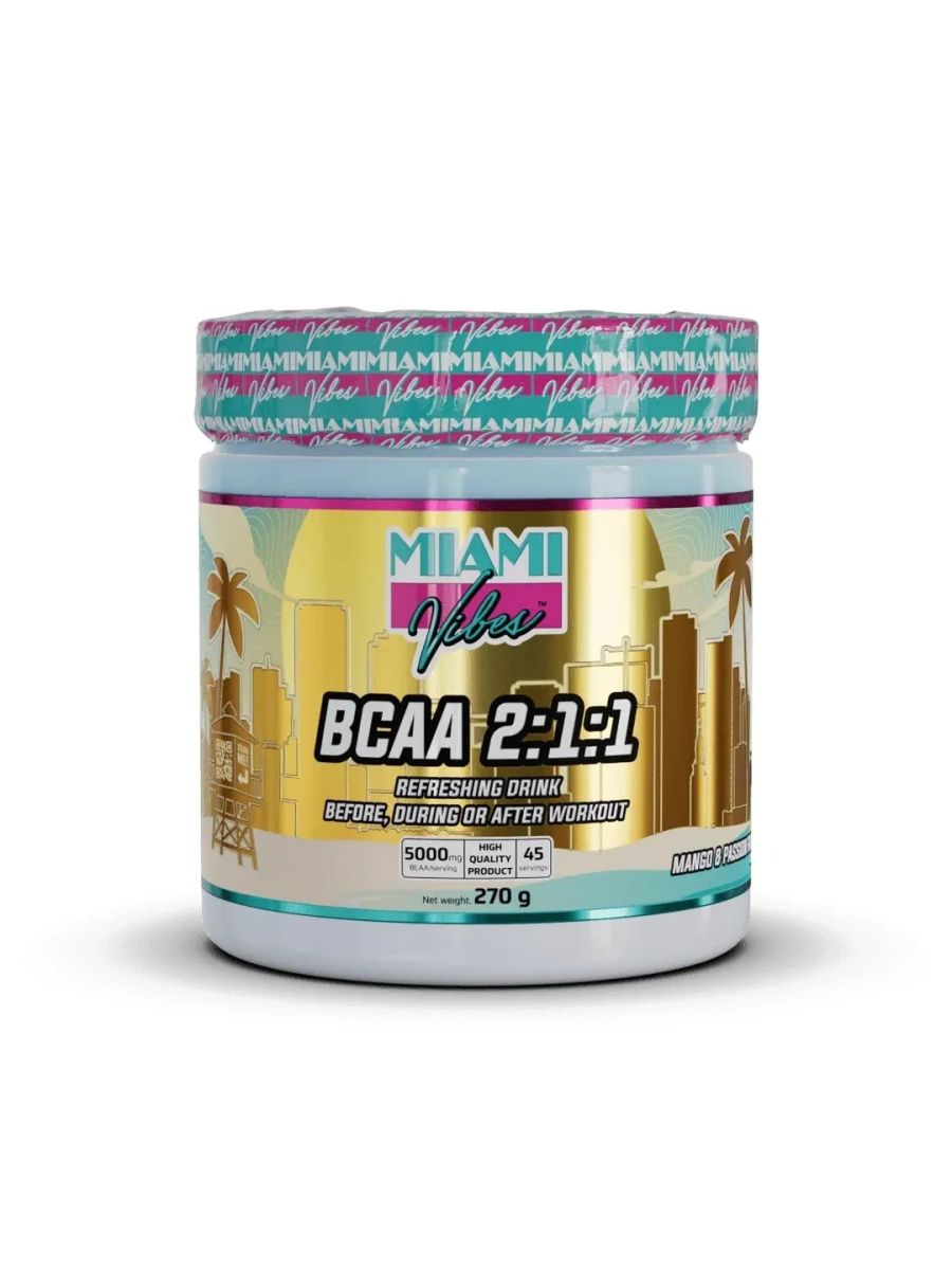 MIAMI VIBES BCAA 2:1:1 POWDER 270g ürün görseli - FC PROTEİN MARKET