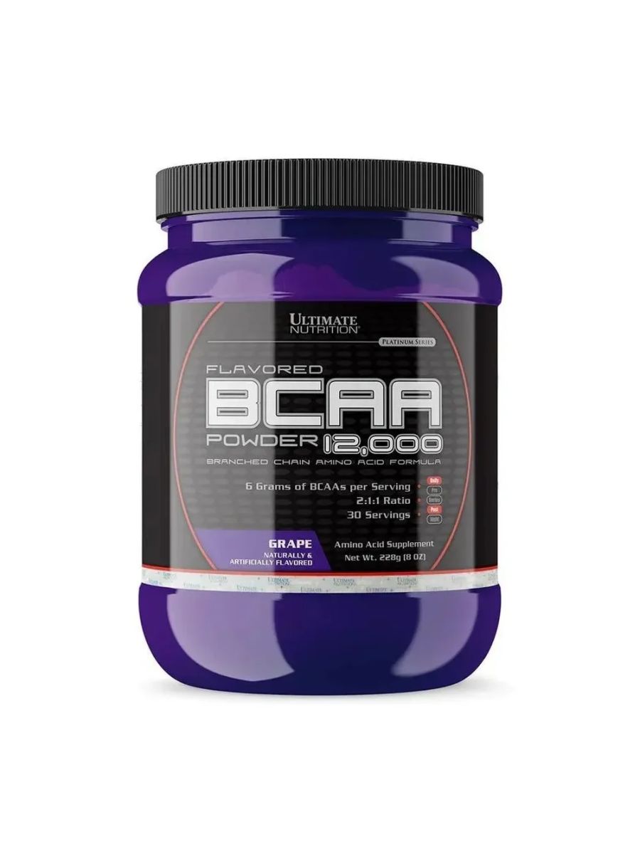 Ultimate Nutrition BCAA Powder 12000 Grape 30 Servings ürün görseli - FC PROTEİN MARKET