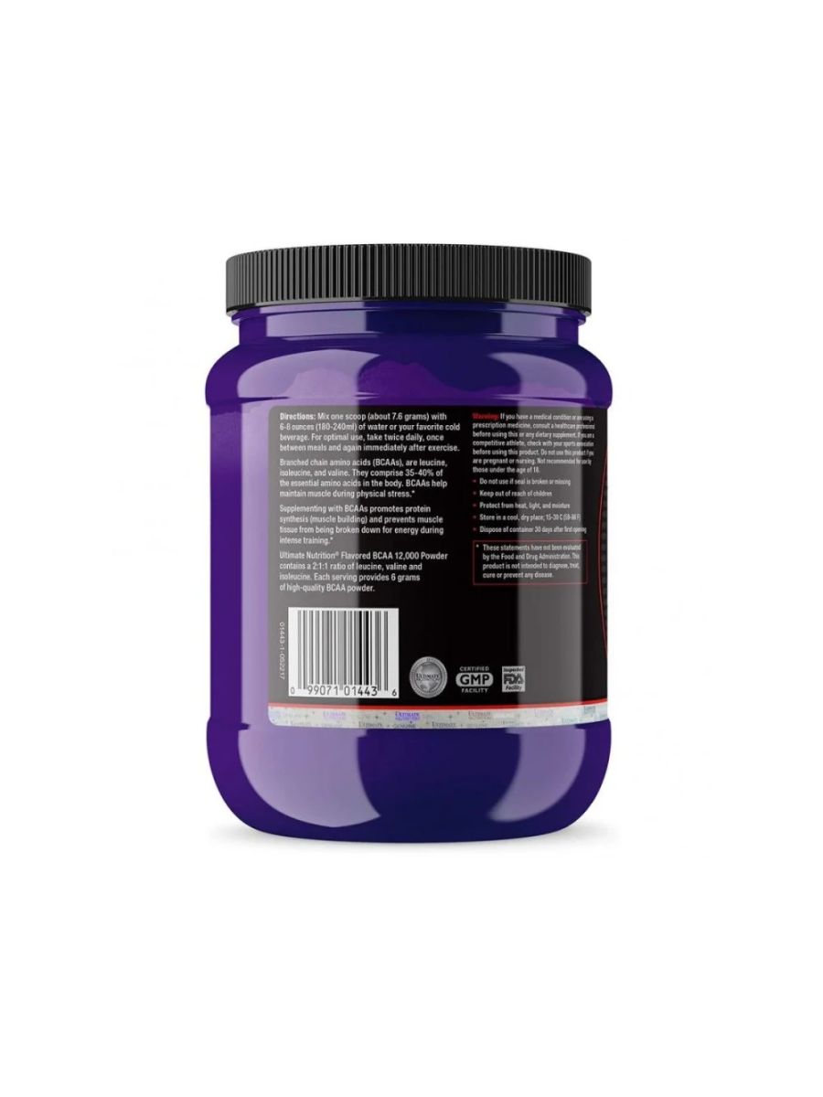 Ultimate Nutrition BCAA Powder 12000 Grape 30 Servings alternatif görsel - FC PROTEİN MARKET