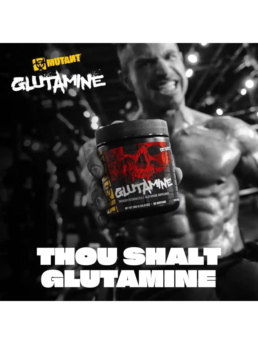 Mutant Premium micronize Glutamine 100% Pure, Muscle Repair, Unflavoured 300 gr ürün görseli - FC PROTEİN MARKET