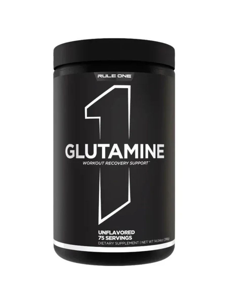 Rule1 R1 %100 micronized Glutamine 75 Serv Unflavored, 398g ürün görseli - FC PROTEİN MARKET