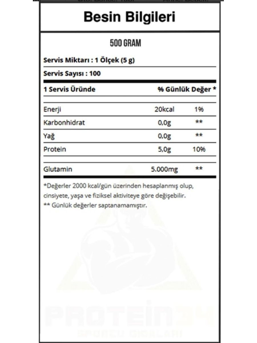 Multipower L-Glutamine 500 Gr 100 Servis alternatif görsel - FC PROTEİN MARKET