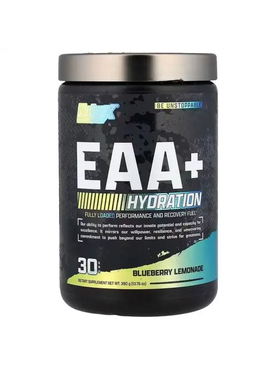 Nutrex Research EAA Hydration Essential Amino Acid Complex 390 g - Blueberry Lemonade ürün görseli - FC PROTEİN MARKET
