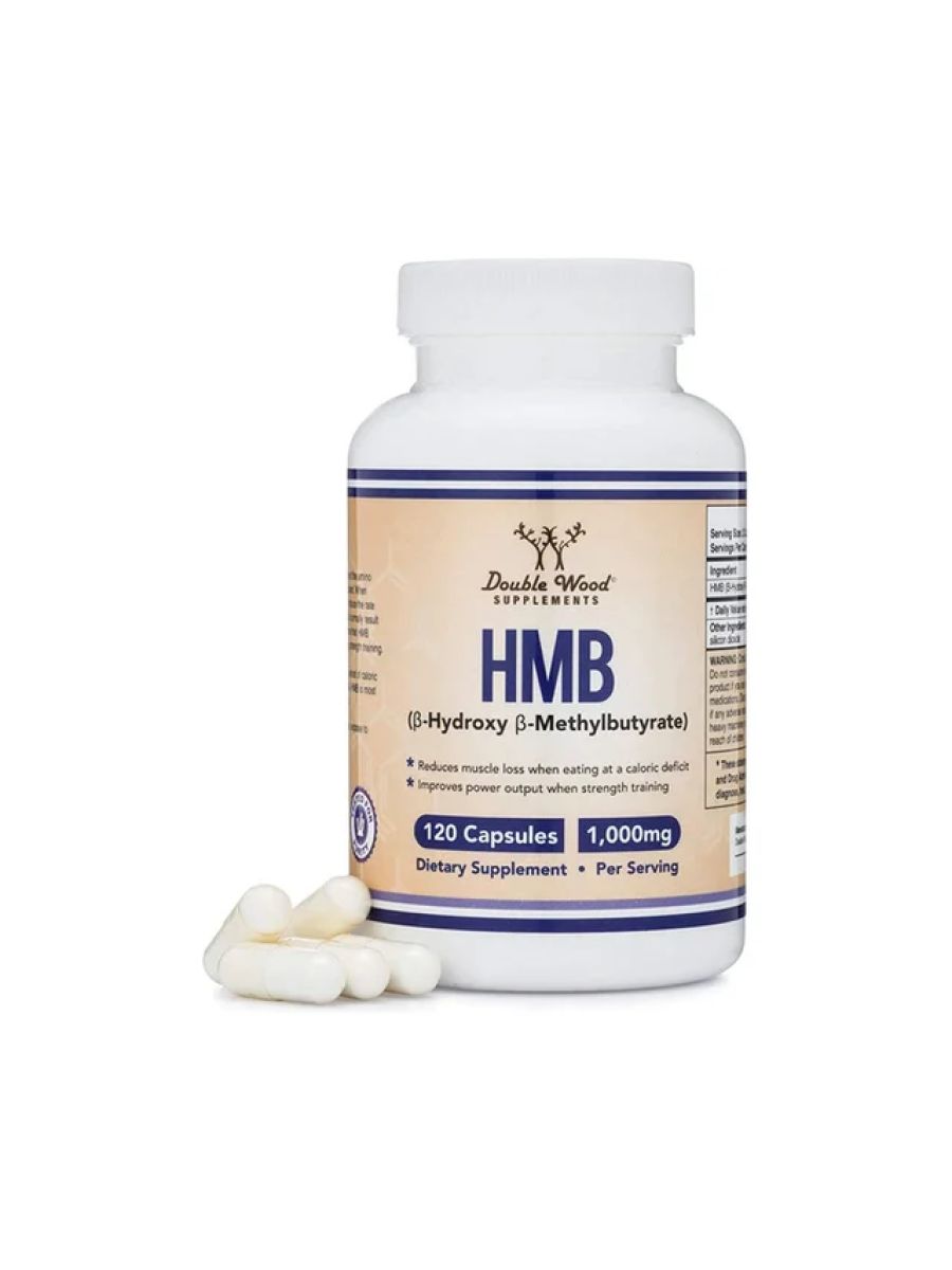 DOUBLE WOOD HMB Hydroxy Methylbutyrate 120 Caps ürün görseli - FC PROTEİN MARKET