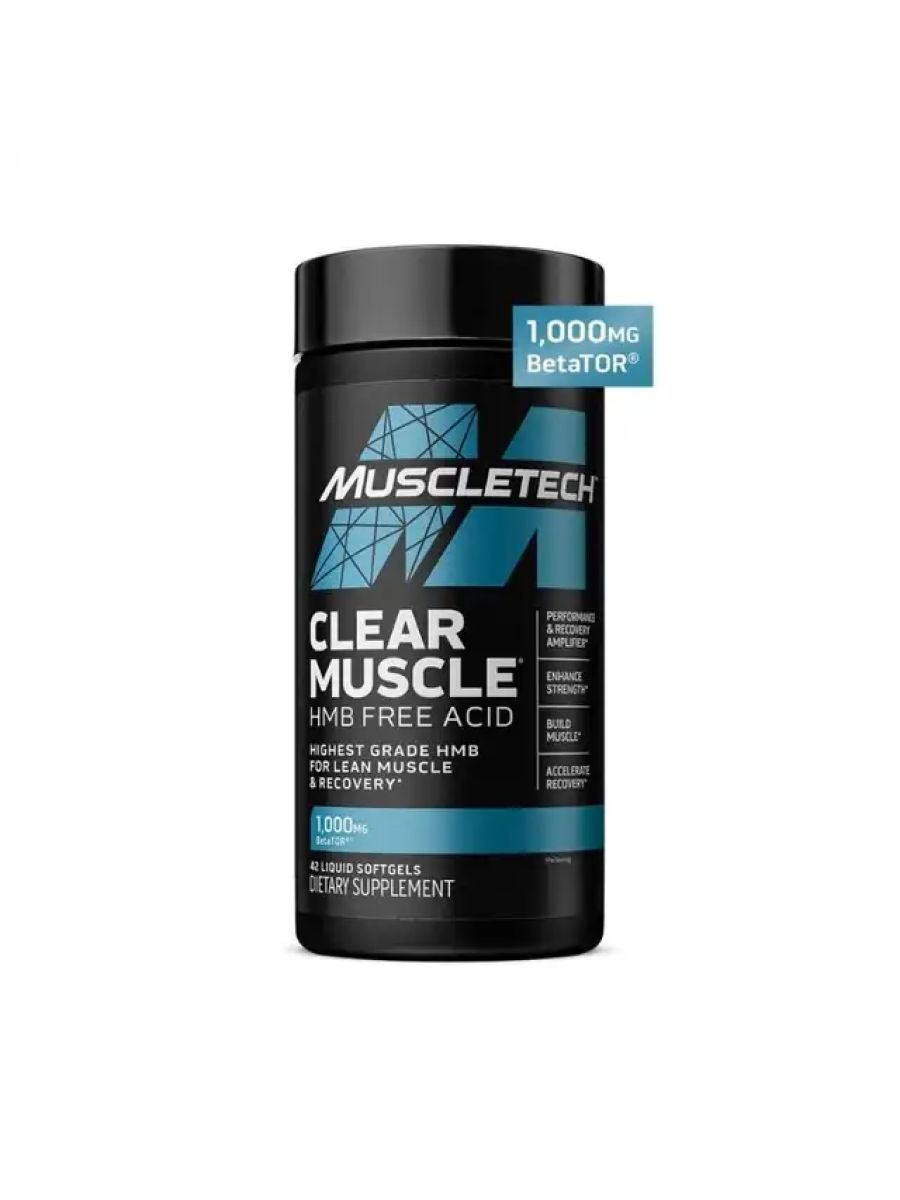 Muscletech, Clear Muscle, HMB Free Acid, 42 Servis ürün görseli - FC PROTEİN MARKET