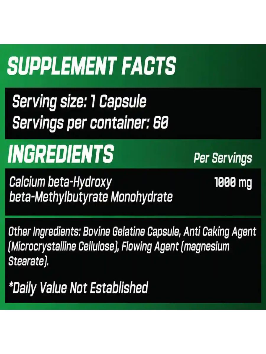 Grimlabs HMB 60 Kapsül - 1000 mg alternatif görsel - FC PROTEİN MARKET