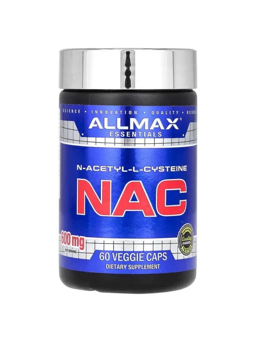 ALLMAX NAC - 60 Veggie Capsules - Immune Support & Free Radical Protection - 60 Servings ürün görseli - FC PROTEİN MARKET