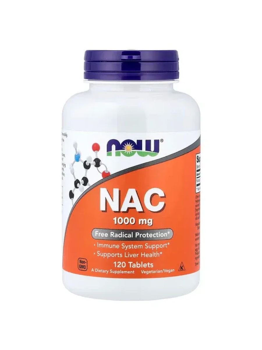 NOW Foods N-Acetyl Cysteine Nac Liver 1000 mg 120 Tablets ürün görseli - FC PROTEİN MARKET