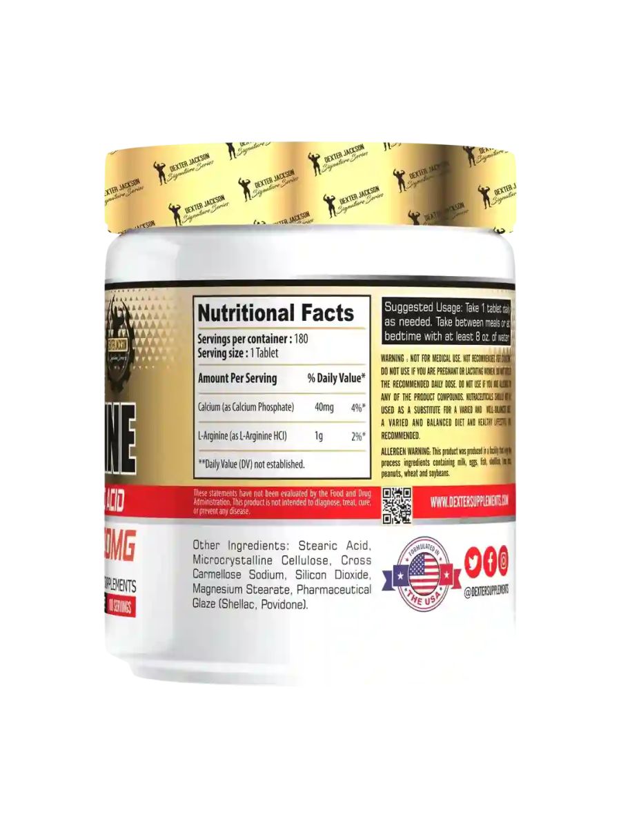 Dexter Jackson Signature Series L-Arginine Arjinin 180 Tablet USA alternatif görsel - FC PROTEİN MARKET