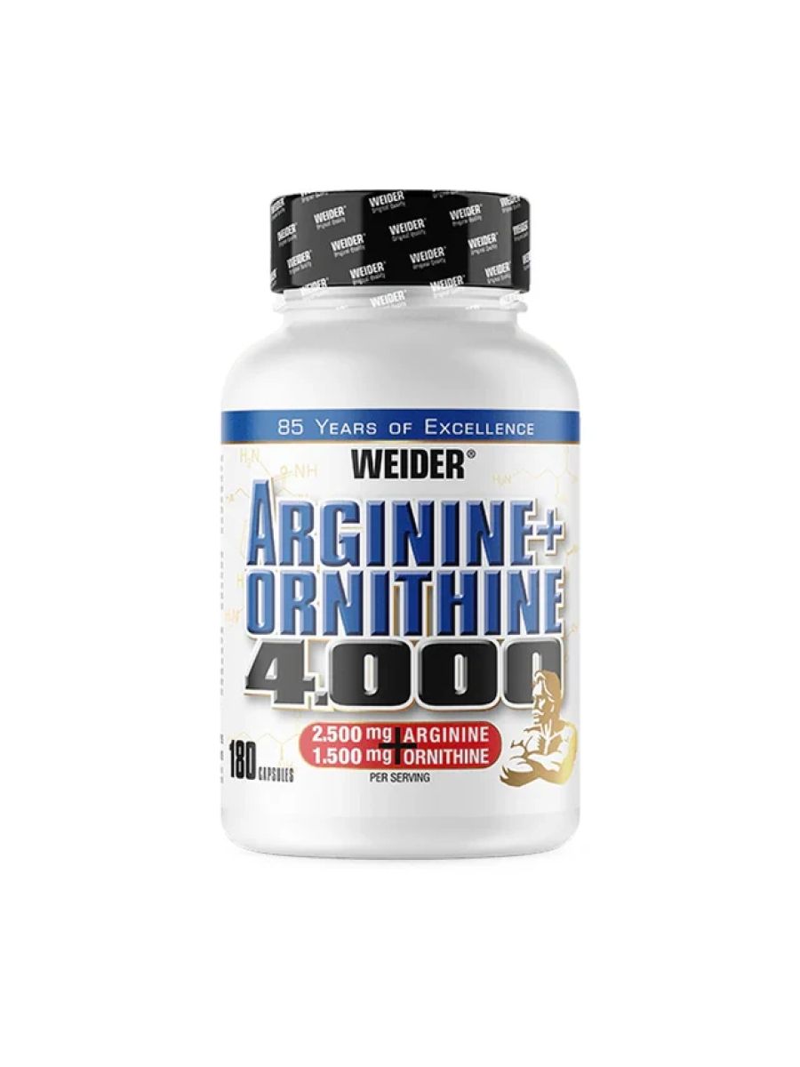 Weider Arginine Plus Ornithine 4.000 – 180 caps ürün görseli - FC PROTEİN MARKET