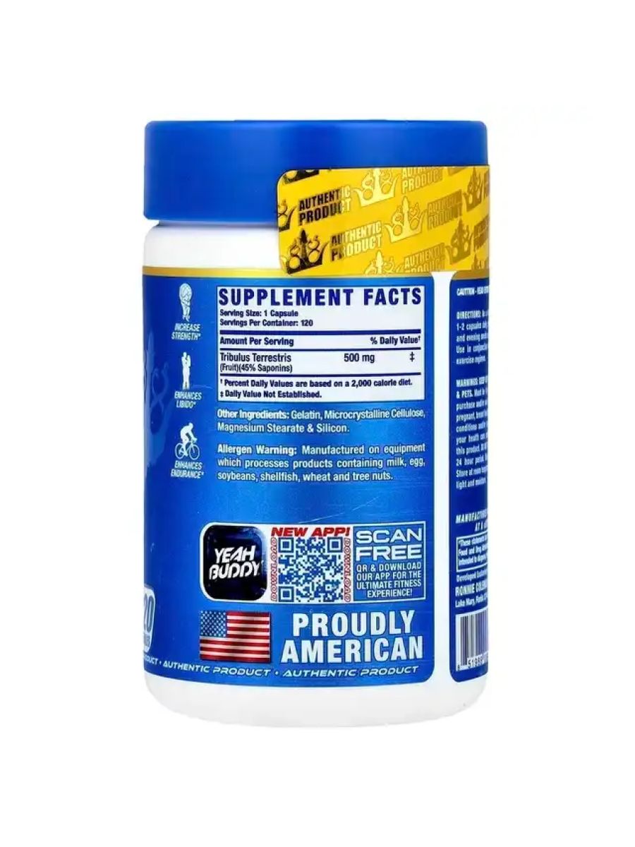 Ronnie Coleman Vital Edition Tribulus XS™ 500 mg 120 Caps alternatif görsel - FC PROTEİN MARKET