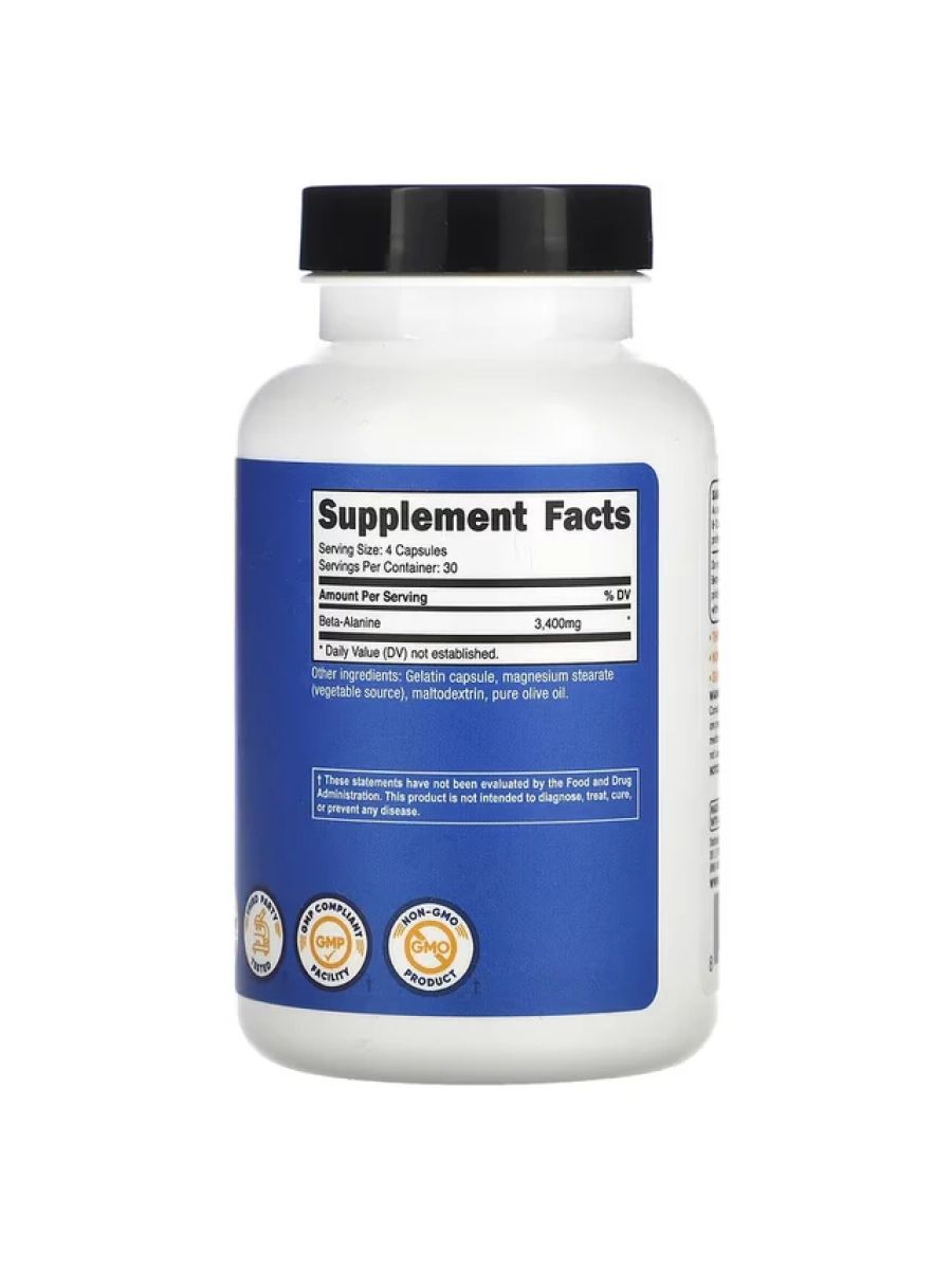 Nutricost Beta-Alanine 120 Capsül alternatif görsel - FC PROTEİN MARKET