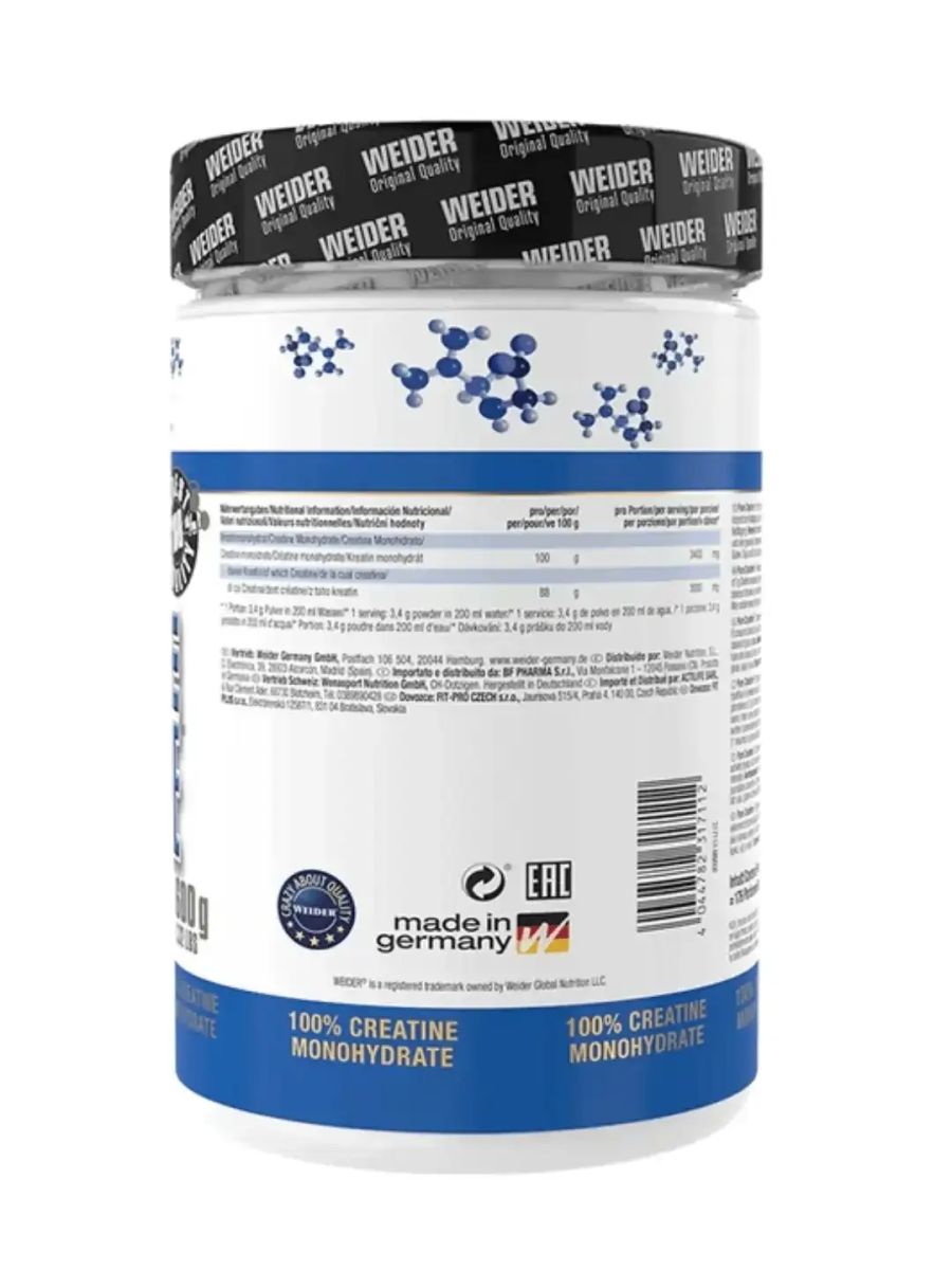 Weider Pure Creatine 600 Gr ürün görseli - FC PROTEİN MARKET