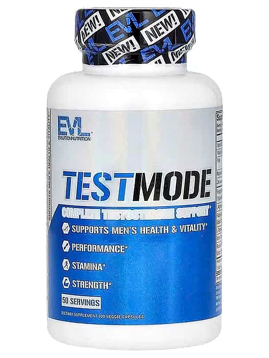 EVLution Nutrition TestMode Test Booster Fenugreek Arginine Boron Fadogia Agrestis Theanine 100 Caps