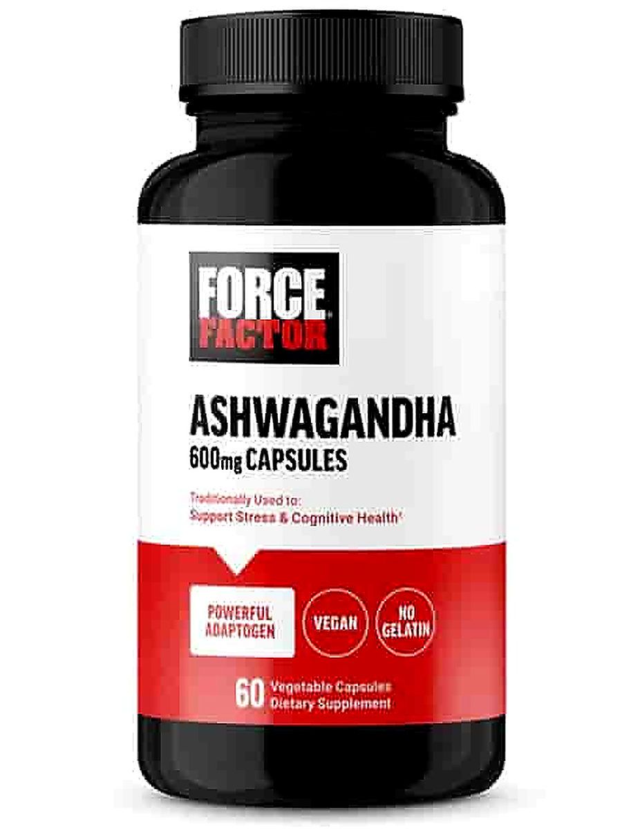 Force Factor Ashwagandha Adaptogens to Support Stress and Cognitive Health 600mg - 60 Bitkisel Kapsül ürün görseli - FC PROTEİN MARKET