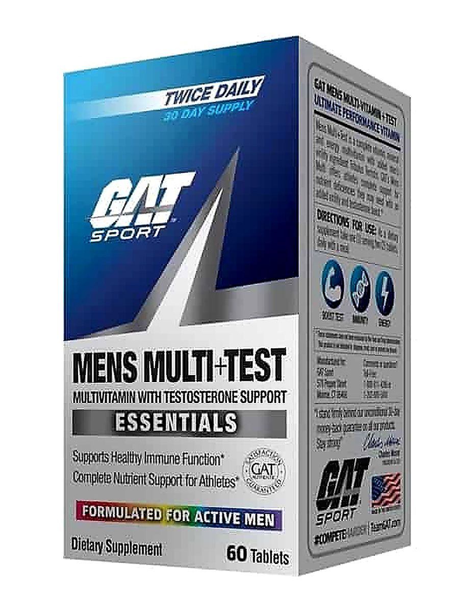 GAT, Mens Multi + Testo booster High Potency 60 Tablet
